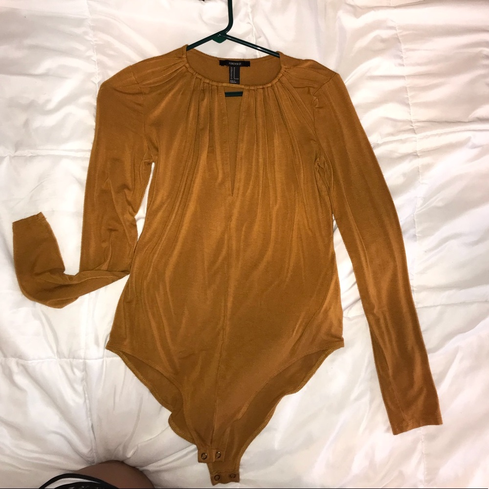 Golden honey body suit